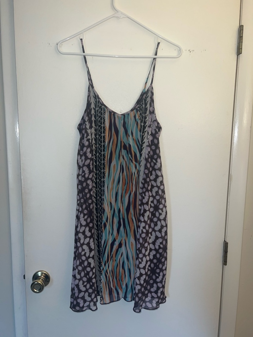 Strap Lined Swing Slip
Mini Dress Purple